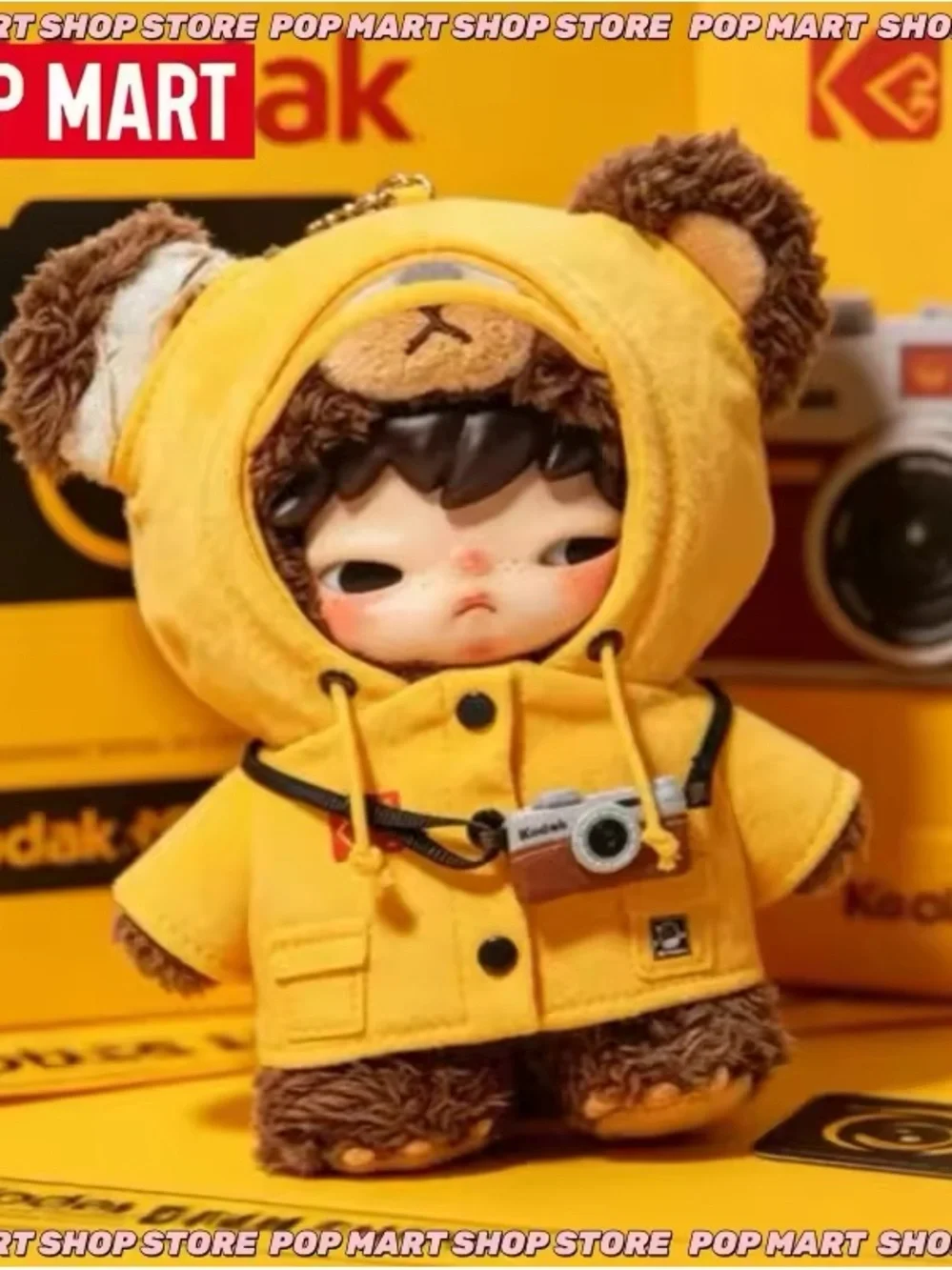 Kodak x Hirono Click Bear Plush Doll Pendant - POPMART